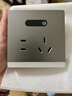 公牛（BULL）开关插座嵌入式插座可调节空调冰箱隐藏插座 GTBZ104 灰色三孔16A 实拍图