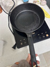 九铸24cm深煎锅铸铁锅平底锅生铁无涂层不粘锅燃气灶电磁炉家用煎炒锅 实拍图