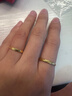 老凤祥黄金冰川戒指男女款足金开口情侣对戒新年节生日礼物送女友老婆 当/次日达-冰川戒指-女戒 约1.3g 晒单实拍图