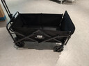 探险者露营车折叠推车户外露营儿童小推车营地车拉年货小拖车聚拢型推车 350L 曜石黑-加大实心轮+后开模式 实拍图