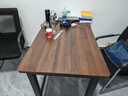 赛森实木电脑桌家用学习写字桌台式书桌办公简易书桌电竞长条子工作台 【胡桃木色】加厚25MM桌面E0环保 长120*70*75加粗碳钢桌架50mm方 实拍图