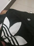 adidas经典时尚宽松抓绒圆领卫衣套头衫男女秋季阿迪达斯三叶草 黑色 2XL 实拍图