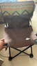 月亮椅户外超轻折叠椅子便携式露营钓鱼凳子月亮椅写生椅 民族风咖色大号（送收纳袋） 实拍图