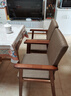 鱼跃星空实木椅子老人靠背椅带扶手家用新中式太师椅舒适久坐老人休闲椅 胡桃色框架+咖色坐垫【可拆洗】 【送货到家+全实木框架】 实拍图