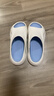 LATE TIME软弹户外拖鞋男士四季软底防滑新品运动拖鞋情侣居家凉拖鞋女外穿 白蓝 44-45 【标准码】 实拍图