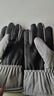 沐驰斯顿手套男士秋冬季骑行电动车加绒防风防泼水保暖女士触屏棉滑雪手套 灰色【男款圆标】 均码加厚 实拍图