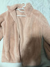 优衣库女装男装长绒摇粒绒拉链茄克/长袖外套夹克冬新款479611 12 桃红色 L 实拍图