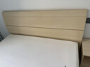 全友家居 北欧原木风板式床次卧室家用1.8米×2米现代简约双人床家具 实拍图