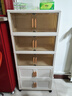 京东物流 收纳柜家用家具客厅免安装衣物收纳箱零食整理箱折叠柜 混色面宽 50cm 5层 实拍图