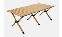 威野营（V-CAMP）户外折叠桌子露营桌蛋卷桌野餐便携式轻量野炊桌子木纹色120cm 实拍图