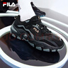 FILA 斐乐官方老爹鞋男女情侣鞋减震跑步鞋运动鞋掠夺者 2 【男款】黑/中灰-BM 42 实拍图