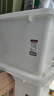 清野の木 衣物收纳箱特大号塑料整理箱110L白色 1个装 带轮 实拍图