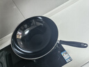 苏泊尔（SUPOR） 铁锅炒锅防锈圆底炒菜锅家用老式尖底搪瓷煤气灶燃气适用 含锅盖【建议5-7人使用】 36cm 实拍图