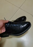 卡帝乐鳄鱼（CARTELO）皮鞋男士牛皮商务休闲正装结婚英伦布洛克雕花男鞋 6533 黑色 40  实拍图