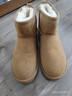 骆驼（CAMEL）雪地靴女冬季新款加绒保暖加厚棉鞋休闲懒人毛毛鞋 L23W275157驼色 37 实拍图