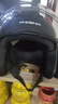 凤凰（Phoenix）新国标A类3C认证电动车摩托车头盔双镜片防雾防风保暖哑黑 男女四季通用电瓶车3/4半盔冬季安全帽 实拍图