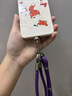 科沃【加粗升级三合一】手机挂绳挂脖斜挎手腕挂件欧洲防盗神器挂链饰女防丢防摔可拆卸调节新年暗紫色 实拍图