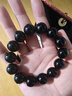石玥珠宝精品16mm天然黑曜石手串本命年佛珠转运珠水晶手链男女士款礼物 实拍图