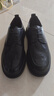 百丽通勤商务皮鞋2025男牛皮褶皱增高休闲鞋A1373AM4 黑色2  42 实拍图