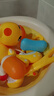 欣格宝宝洗澡玩具 小黄鸭10件套 迷你小水枪+浇水壶+搓澡刷+游水鸭+网捞+泳圈鸭+捏捏鸭+香皂 婴儿戏水玩具 实拍图