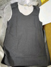 南极人2件羊毛蚕丝男士保暖背心男马甲男德绒打底内衣加绒薄款黑灰4XL 实拍图