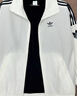 adidas情侣款复古风梭织立领夹克外套男女秋季阿迪达斯官方三叶草 亮白   L 实拍图