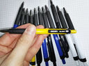 得力(deli)圆珠笔中油笔 0.7mm子弹头软胶握手原子笔按动笔 办公用品 黑色 36支/盒YZB-6546 实拍图