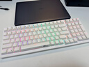 RK98机械键盘无线2.4G有线蓝牙三模键盘笔记本家用办公台式机游戏键盘100键98配列RGB背光白色红轴 实拍图