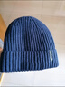 海澜之家（HLA）帽子男士秋冬季保暖加绒毛线针织帽女含羊毛防风防寒 藏青 实拍图