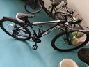 EG7山地自行车成人学生变速越野单车双减震赛车26寸青少年男女 辐条【加厚车轮-加厚车架】黑白 26寸21速【适合：160-180CM】 实拍图
