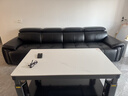 卡尔适黑色真皮沙发客厅2025新款小户型调节大象耳朵意式直排沙发花弄影 3.1米多人位（头靠可调节） 【旗舰版·云端坐感】2.8mm加厚半青头层牛皮 实拍图