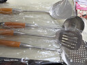 Jidaocook304不锈钢花梨木厨具套装家用锅铲厨房铲勺锅铲家用炒菜铲子 四件套(粥勺+锅铲+漏勺+煎铲) 实拍图