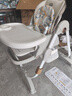 哈卡达宝宝餐椅多功能餐桌婴儿学坐椅儿童家用可坐可躺折叠免安装汉白银 实拍图