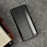 至朗尼 适用荣耀magic v2手机壳V2至臻版折叠屏保护套智能翻盖全包防摔真素皮商务男女款  玄黑色 实拍图