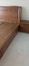 北尚（Sit Down）中式胡桃木实木床双人床1.8米x2米现代中式主卧大床婚床实木家具 胡桃木实木床+床头柜2 1800mm*2000mm箱框结构 实拍图