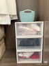 抽屉式收纳箱塑料透明衣柜收纳盒衣物储物柜子衣服收纳神器整理箱 新人专享 31*25*14cm 【10L】 白色透明/一个装 实拍图