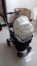 纽贝耳newber婴儿车 婴儿推车 婴儿车0-3岁用折叠可坐可躺带减震 可换向 黑白  遮阳防蚊罩+护脊睡板 实拍图