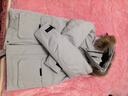 京东京造【进口极寒95鹅绒服】羽绒服男外套女冬季新款中长款 冰川灰 S 实拍图