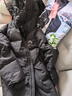 鸭鸭（YAYA）王一博同款冰壳系列户外极寒羽绒服男士新款长款情侣加厚女外套 青光黑色【现货速发】 M /170(建议115-135斤) 实拍图