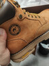 骆驼（CAMEL）王俊凯同款马丁靴高帮秋户外工装大黄靴男 G15W136025 沙漠黄 41 实拍图