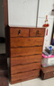 鲁菏鑫森斗柜 实木斗柜现代简约卧室客厅抽屉式收纳柜子储物柜 板栗色高七斗【升级带锁款】 实拍图