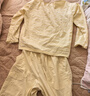 蕉内（Bananain）棉棉305H男女士睡衣睡裤纯棉情侣家居服套装春秋季长袖长裤不闷汗 【女士】浅豆黄条纹 M 实拍图