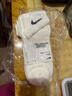 耐克（NIKE）男袜女袜 25新款训练透气短中长袜快干休闲跑步健身运动nike袜子 热推/简约经典白色/三双装/中袜 M/24-26厘米/38-42码 实拍图