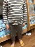 猫人儿童睡衣男童春秋款纯棉小孩长袖中大童家居服套装 条纹小狗 140 实拍图