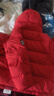 左西儿童羽绒服2025新款男童冬季保暖抗寒白鸭绒连帽面包服 红色 130 实拍图