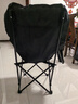 小魔户外折叠椅 折叠靠背椅加高月亮椅露营折叠凳子便携躺椅钓鱼椅 黑 实拍图