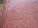洁丽雅（Grace）7A级纯棉抑菌浴巾 新疆长绒棉强吸水加厚浴巾男女柔软大毛巾 粉色 实拍图