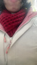 百搭韩版针织毛线红色围巾女2024圣诞冬季高级感新年礼物情侣围脖 【热卖】针织围巾-红色-1个装-保暖超好看 1 实拍图