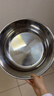 【不锈钢】和面盆厨房烘焙家用火锅盆洗菜打蛋汤锅盆醒面盆料理盆 32cm【热卖款】不锈钢 和面盆 实拍图