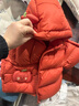 巴拉巴拉童装儿童羽绒服宝宝男女童2025冬装新款婴儿外套保暖上衣泡芙羽绒 红色小南瓜61003-白鸭绒 80 （充绒量64g 适合9-12个月） 实拍图